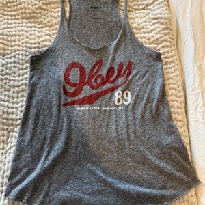 Obey Women's Gray Tank Top